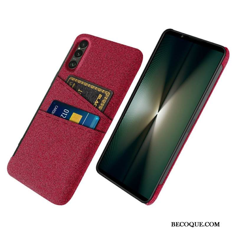 Kuori Sony Xperia 1 Vii Kangasefektikorttikotelo