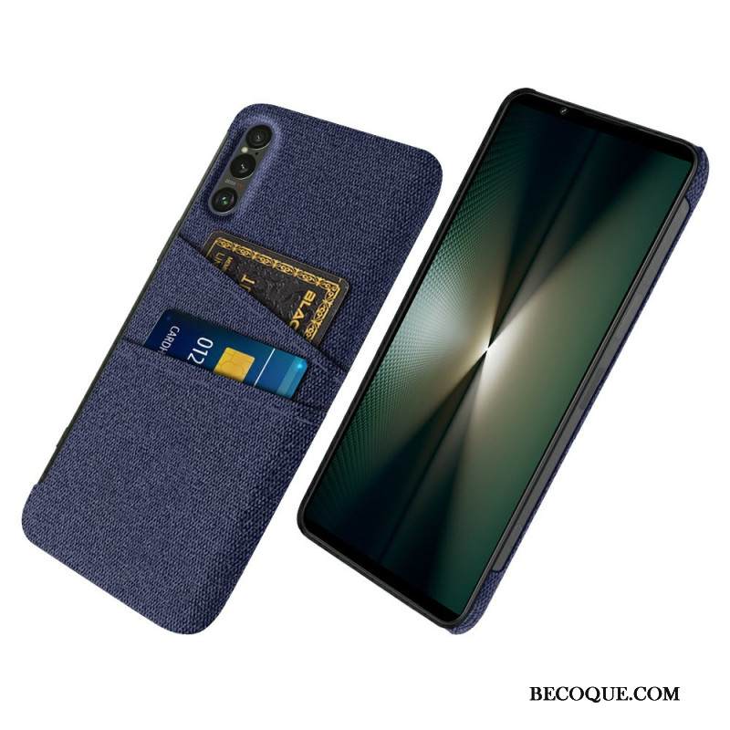 Kuori Sony Xperia 1 Vii Kangasefektikorttikotelo