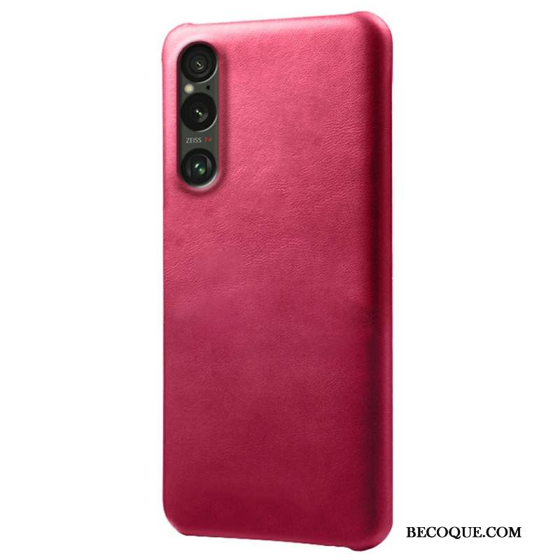 Kuori Sony Xperia 1 Vii Nahka Efekti Suojakuori