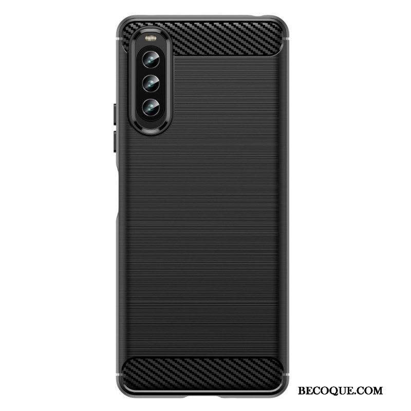 Kuori Sony Xperia 10 IV Harjattua Hiilikuitua