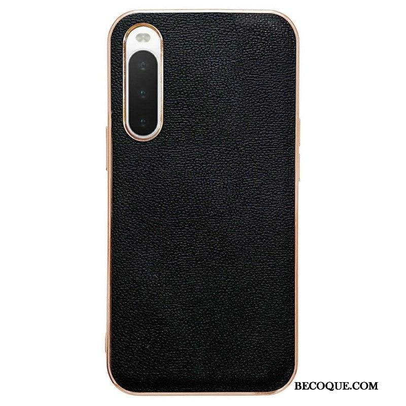 Kuori Sony Xperia 10 IV Väri Aito Nahka