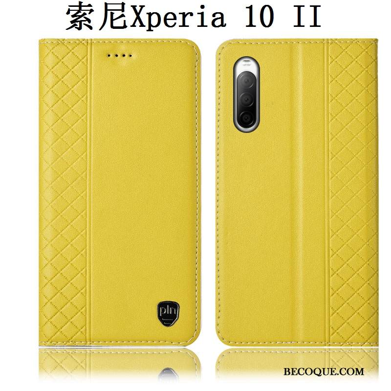 Kuori Sony Xperia 10 Ii Kuoret Puhelimen Kuoret Punainen, Kotelo Sony Xperia 10 Ii Nahka Murtumaton