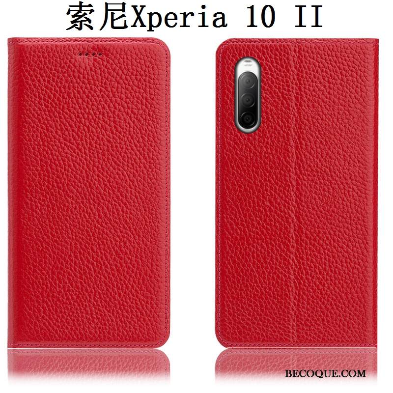 Kuori Sony Xperia 10 Ii Kuoret Sininen Kukkakuvio, Kotelo Sony Xperia 10 Ii Nahka Murtumaton Puhelimen Kuoret