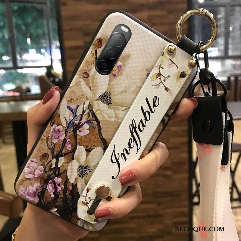 Kuori Sony Xperia 10 Ii Suojaus Kukka Pieni, Kotelo Sony Xperia 10 Ii Pehmeä Neste Kirsikka Puhelimen Kuoret