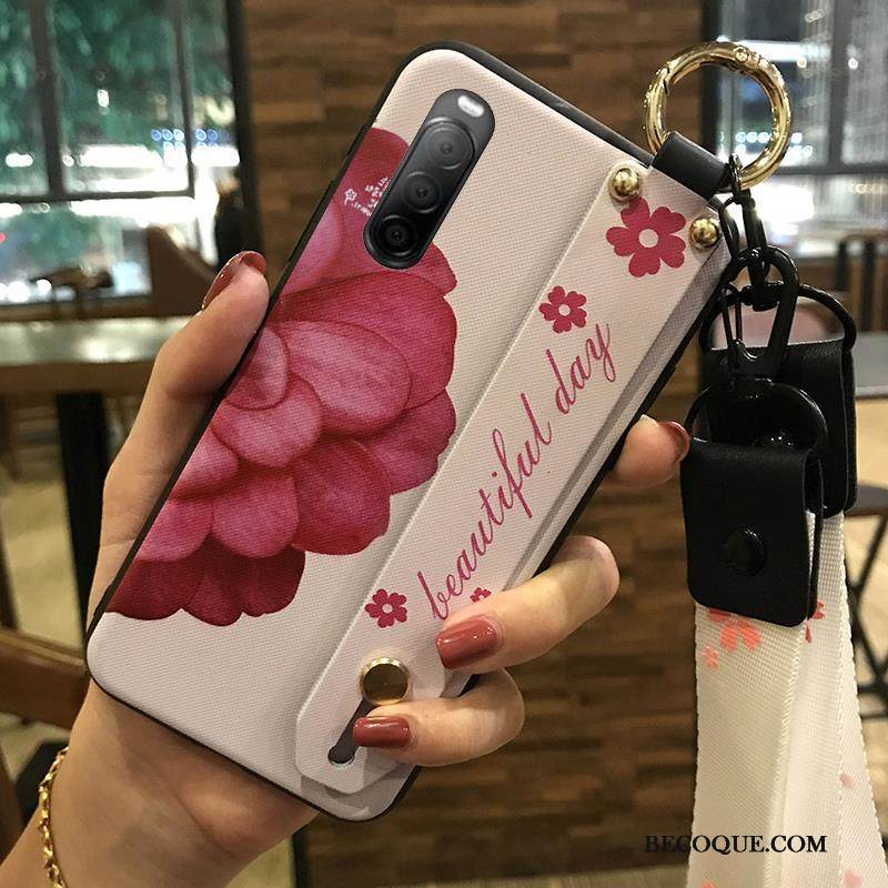 Kuori Sony Xperia 10 Ii Suojaus Kukka Pieni, Kotelo Sony Xperia 10 Ii Pehmeä Neste Kirsikka Puhelimen Kuoret