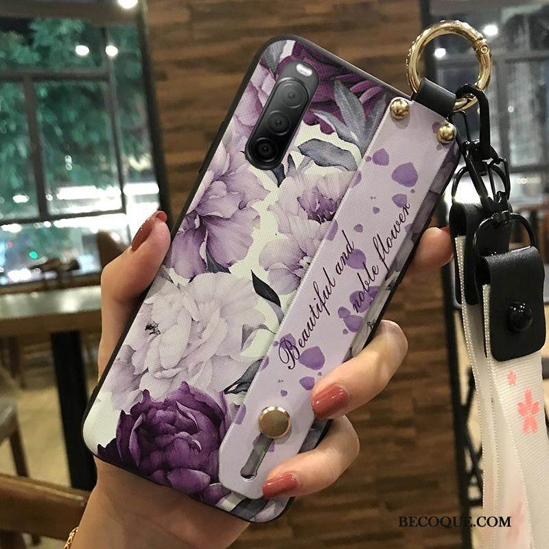 Kuori Sony Xperia 10 Ii Suojaus Kukka Pieni, Kotelo Sony Xperia 10 Ii Pehmeä Neste Kirsikka Puhelimen Kuoret