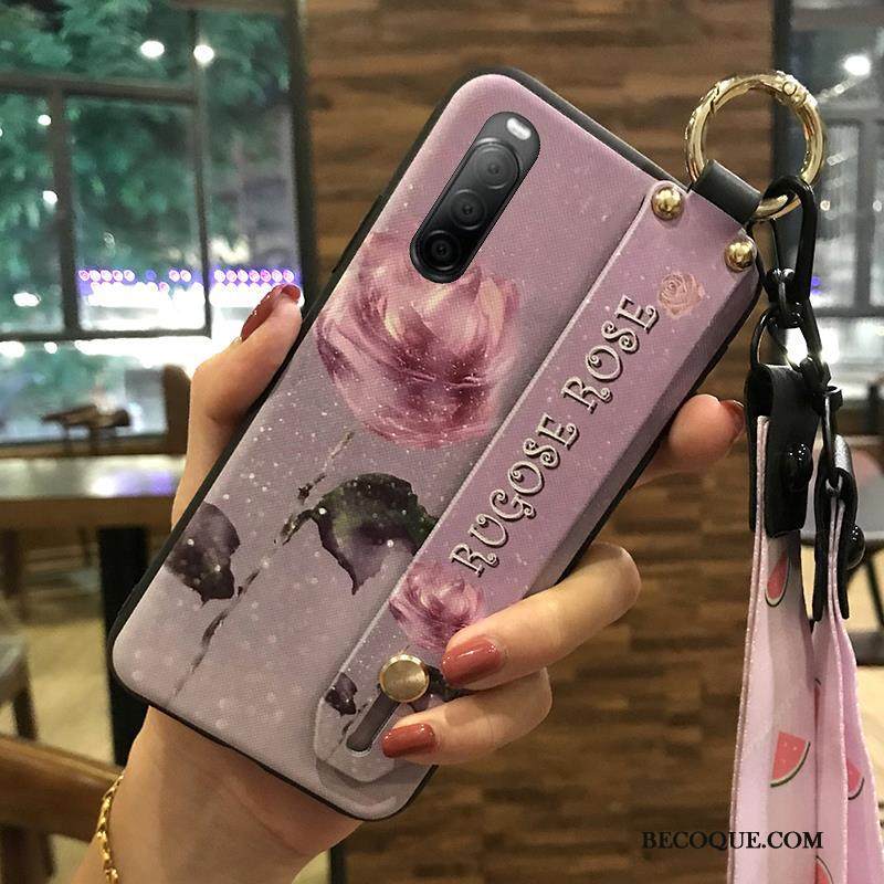 Kuori Sony Xperia 10 Ii Suojaus Kukka Pieni, Kotelo Sony Xperia 10 Ii Pehmeä Neste Kirsikka Puhelimen Kuoret