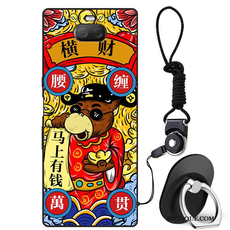 Kuori Sony Xperia 10 Luova Tide-brändi Punainen, Kotelo Sony Xperia 10 Suojaus Persoonallisuus Murtumaton