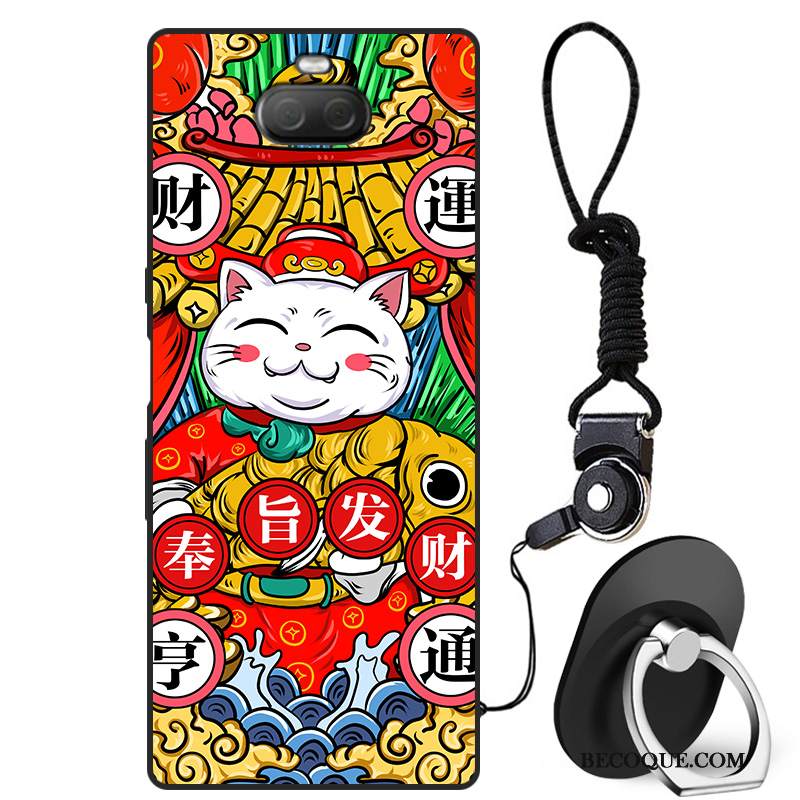 Kuori Sony Xperia 10 Luova Tide-brändi Punainen, Kotelo Sony Xperia 10 Suojaus Persoonallisuus Murtumaton