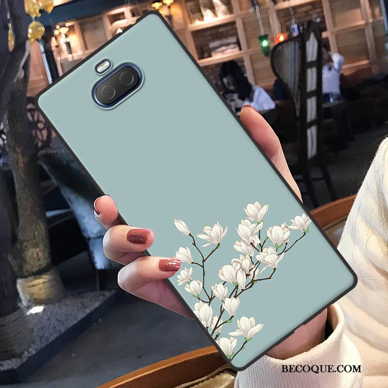 Kuori Sony Xperia 10 Pehmeä Neste Ihana Puhelimen Kuoret, Kotelo Sony Xperia 10 Sarjakuva Valkoinen