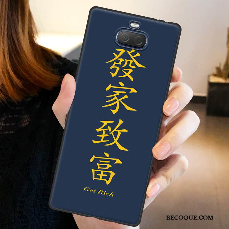 Kuori Sony Xperia 10 Pehmeä Neste Puhelimen Kuoret Persoonallisuus, Kotelo Sony Xperia 10 Suojaus Keltainen