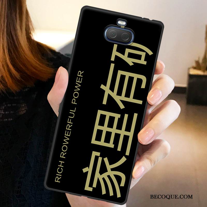 Kuori Sony Xperia 10 Pehmeä Neste Puhelimen Kuoret Persoonallisuus, Kotelo Sony Xperia 10 Suojaus Keltainen