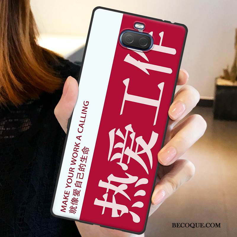 Kuori Sony Xperia 10 Pehmeä Neste Puhelimen Kuoret Persoonallisuus, Kotelo Sony Xperia 10 Suojaus Keltainen