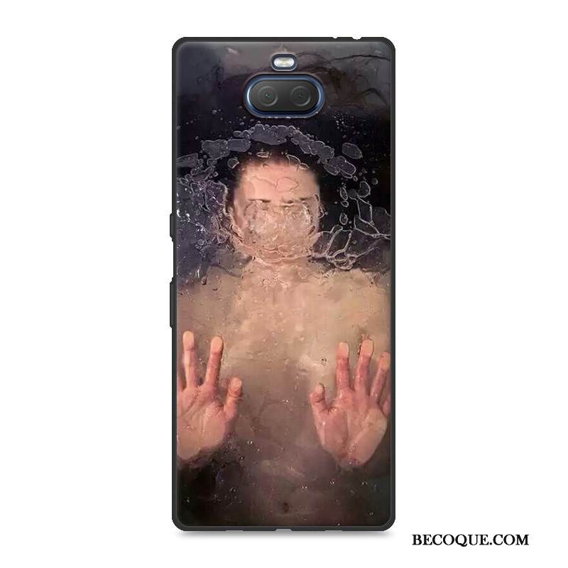 Kuori Sony Xperia 10 Plus Pehmeä Neste Persoonallisuus Puhelimen Kuoret, Kotelo Sony Xperia 10 Plus Suojaus Rakastunut Vihreä