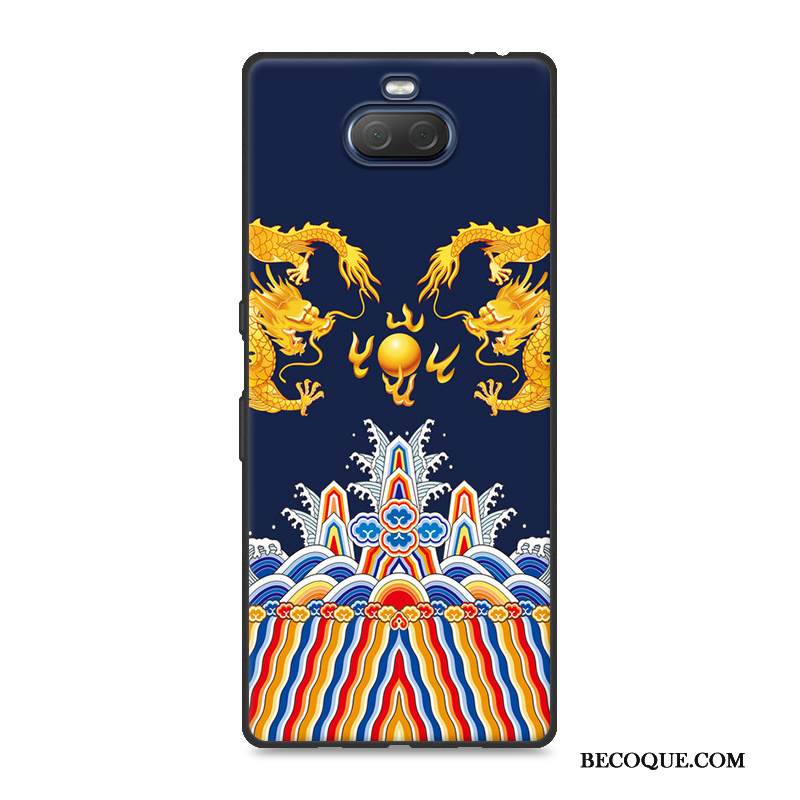 Kuori Sony Xperia 10 Plus Pehmeä Neste Persoonallisuus Puhelimen Kuoret, Kotelo Sony Xperia 10 Plus Suojaus Rakastunut Vihreä