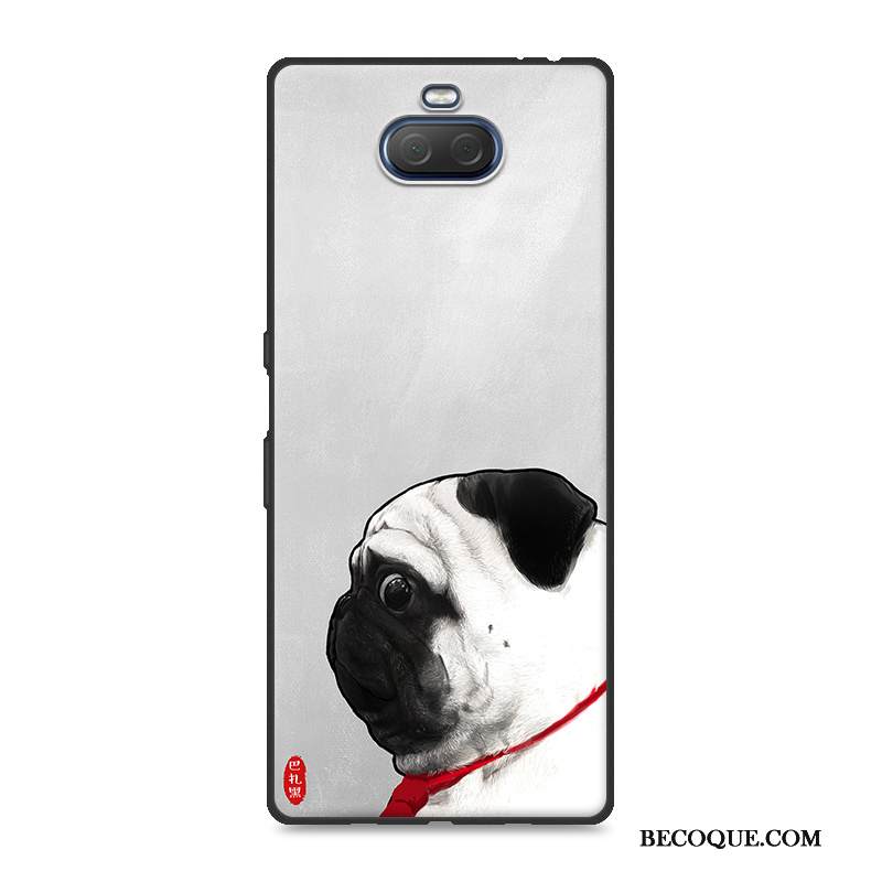 Kuori Sony Xperia 10 Plus Pehmeä Neste Persoonallisuus Puhelimen Kuoret, Kotelo Sony Xperia 10 Plus Suojaus Rakastunut Vihreä