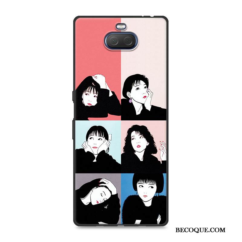 Kuori Sony Xperia 10 Plus Pehmeä Neste Persoonallisuus Puhelimen Kuoret, Kotelo Sony Xperia 10 Plus Suojaus Rakastunut Vihreä