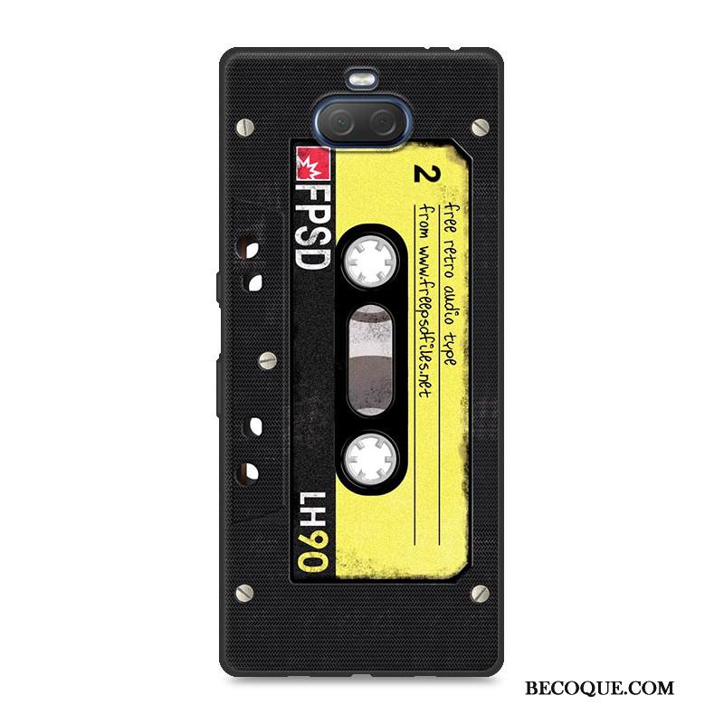 Kuori Sony Xperia 10 Sarjakuva Keltainen Puhelimen Kuoret, Kotelo Sony Xperia 10 Silikoni Persoonallisuus Murtumaton
