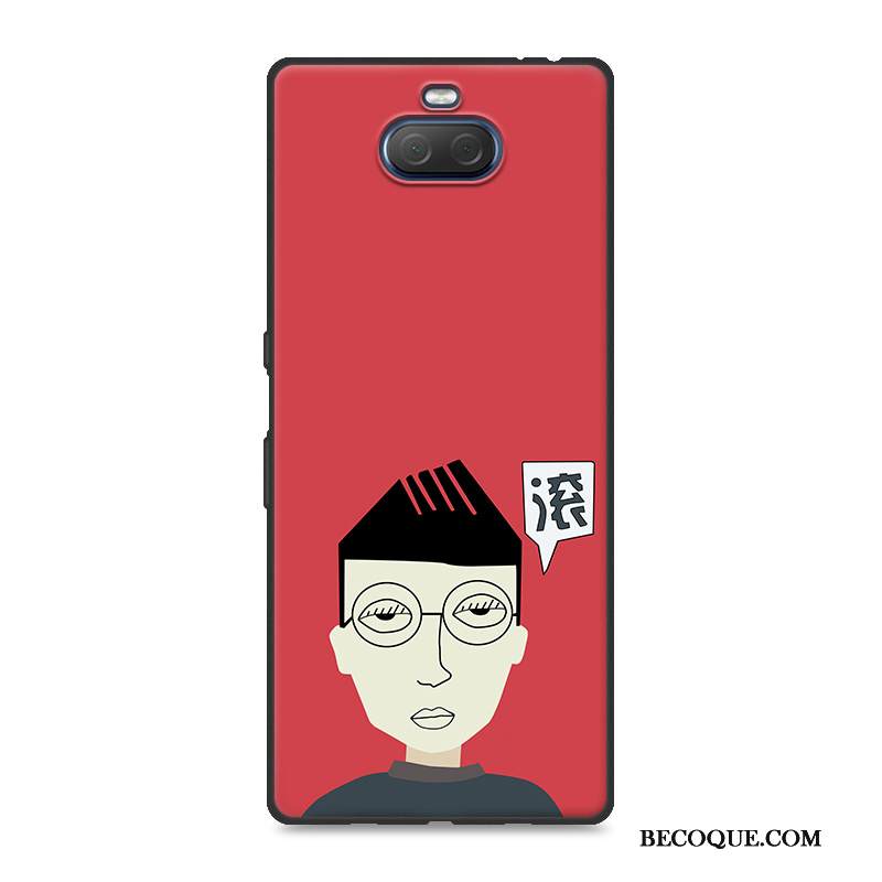 Kuori Sony Xperia 10 Sarjakuva Keltainen Puhelimen Kuoret, Kotelo Sony Xperia 10 Silikoni Persoonallisuus Murtumaton