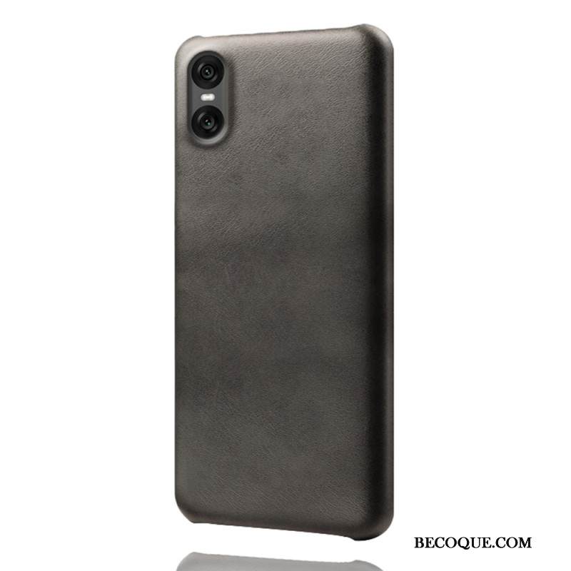 Kuori Sony Xperia 10 Vii Nahkamainen Suojakuori