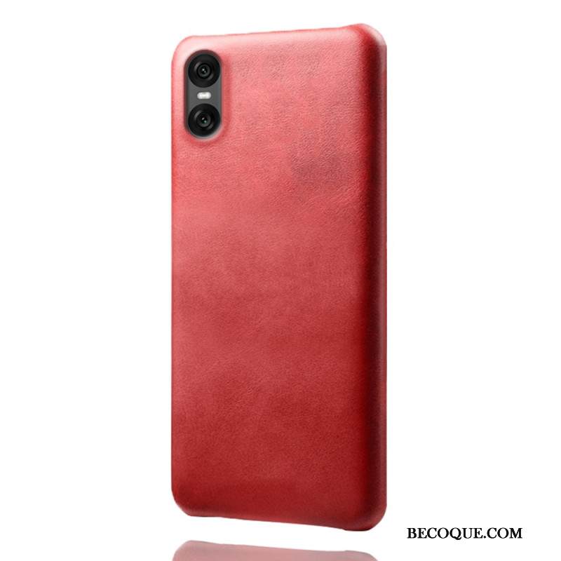 Kuori Sony Xperia 10 Vii Nahkamainen Suojakuori