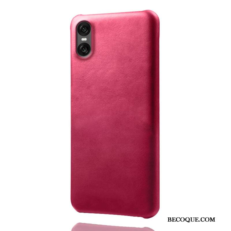 Kuori Sony Xperia 10 Vii Nahkamainen Suojakuori