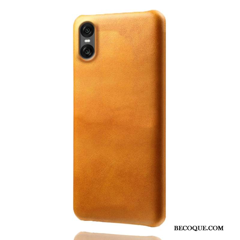 Kuori Sony Xperia 10 Vii Nahkamainen Suojakuori