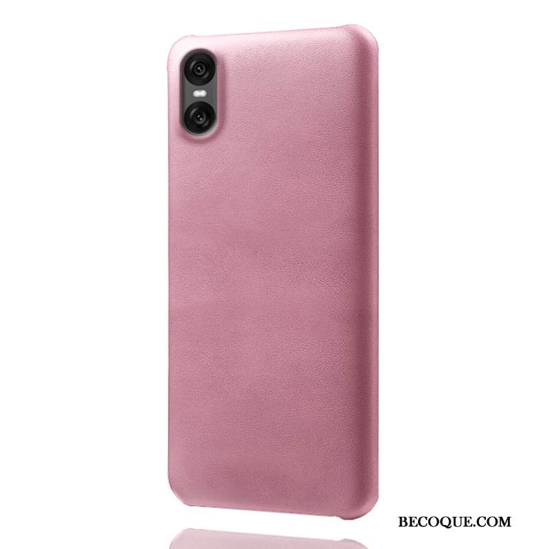 Kuori Sony Xperia 10 Vii Nahkamainen Suojakuori