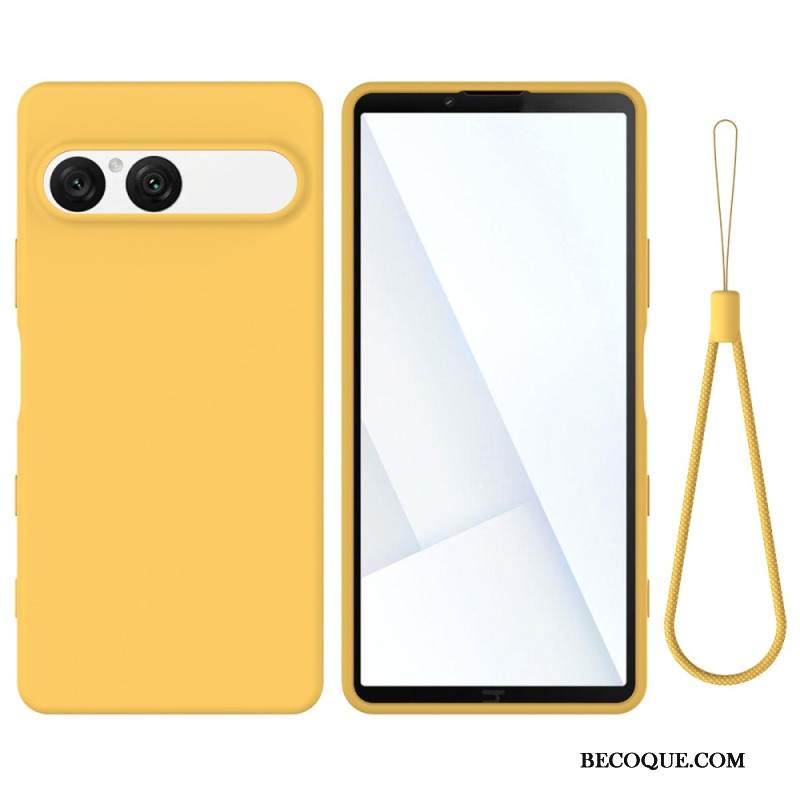 Kuori Sony Xperia 10 Vii Silikoni Hihnalla Suojakuori