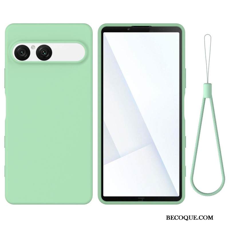 Kuori Sony Xperia 10 Vii Silikoni Hihnalla Suojakuori