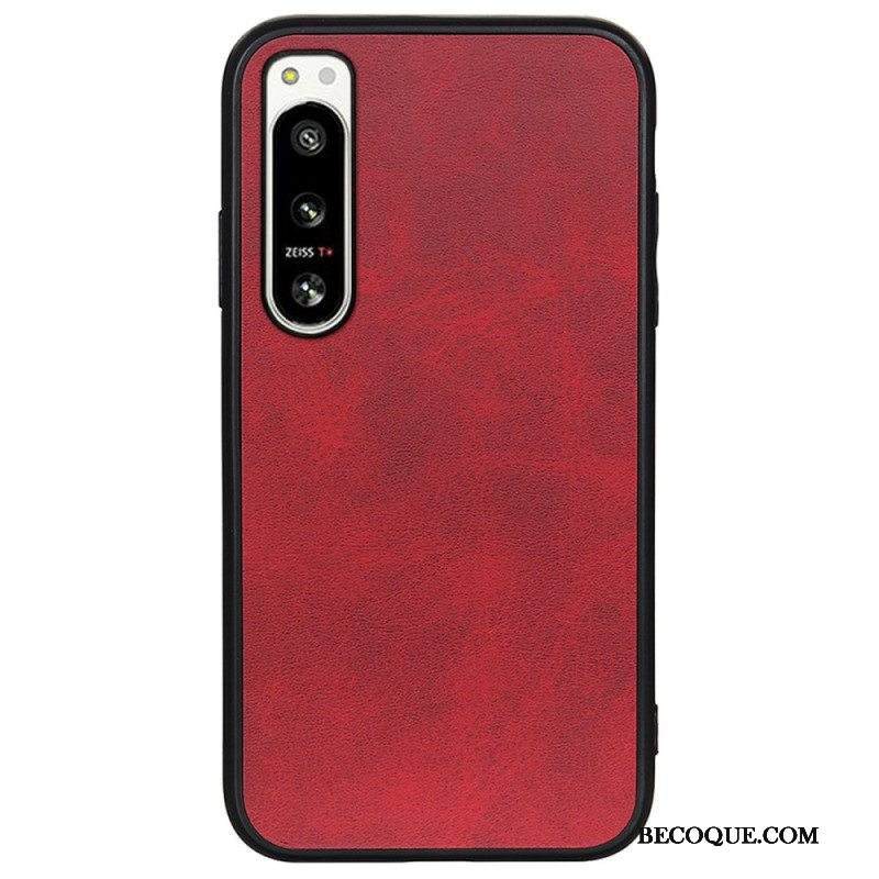 Kuori Sony Xperia 5 IV Nahkaefekti