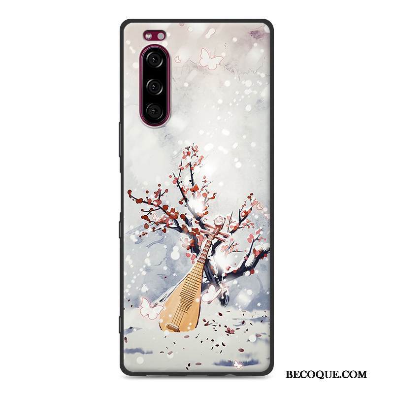 Kuori Sony Xperia 5 Laukut Jauhe Trendi, Kotelo Sony Xperia 5 Suojaus Puhelimen Kuoret Kiinalainen Tyyli