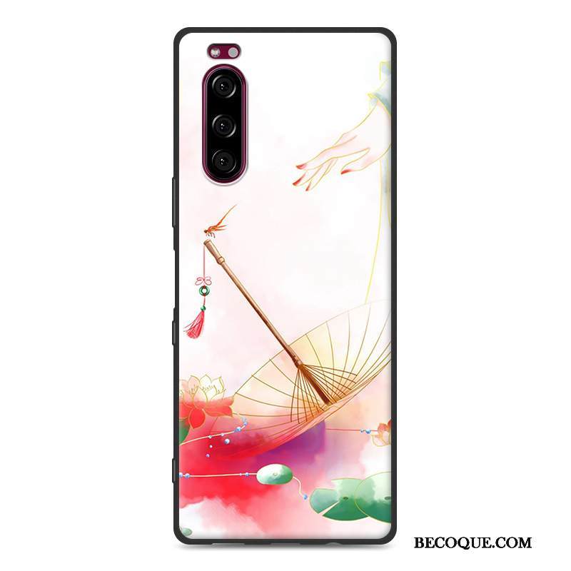 Kuori Sony Xperia 5 Laukut Jauhe Trendi, Kotelo Sony Xperia 5 Suojaus Puhelimen Kuoret Kiinalainen Tyyli