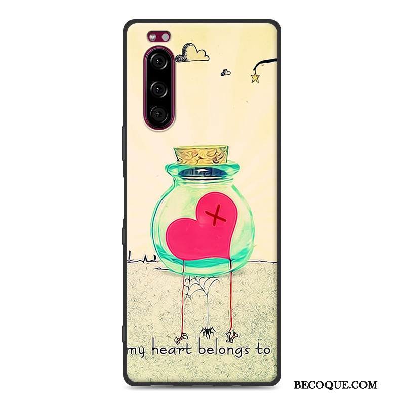 Kuori Sony Xperia 5 Laukut Musta Puhelimen Kuoret, Kotelo Sony Xperia 5 Suojaus Pesty Suede Jauhe