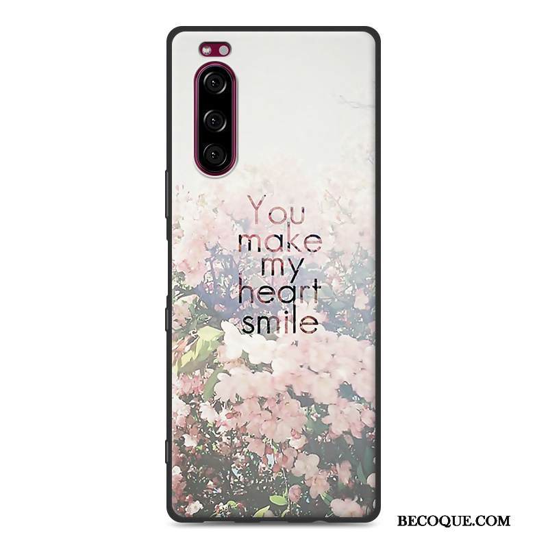 Kuori Sony Xperia 5 Laukut Musta Puhelimen Kuoret, Kotelo Sony Xperia 5 Suojaus Pesty Suede Jauhe