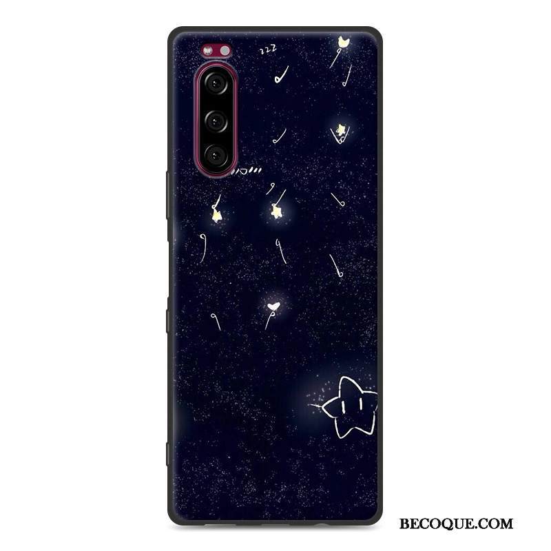 Kuori Sony Xperia 5 Laukut Musta Puhelimen Kuoret, Kotelo Sony Xperia 5 Suojaus Pesty Suede Jauhe