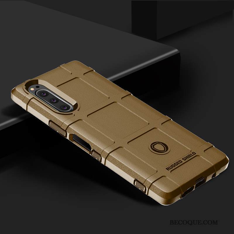 Kuori Sony Xperia 5 Laukut Vihreä Tide-brändi, Kotelo Sony Xperia 5 Suojaus Murtumaton Puhelimen Kuoret