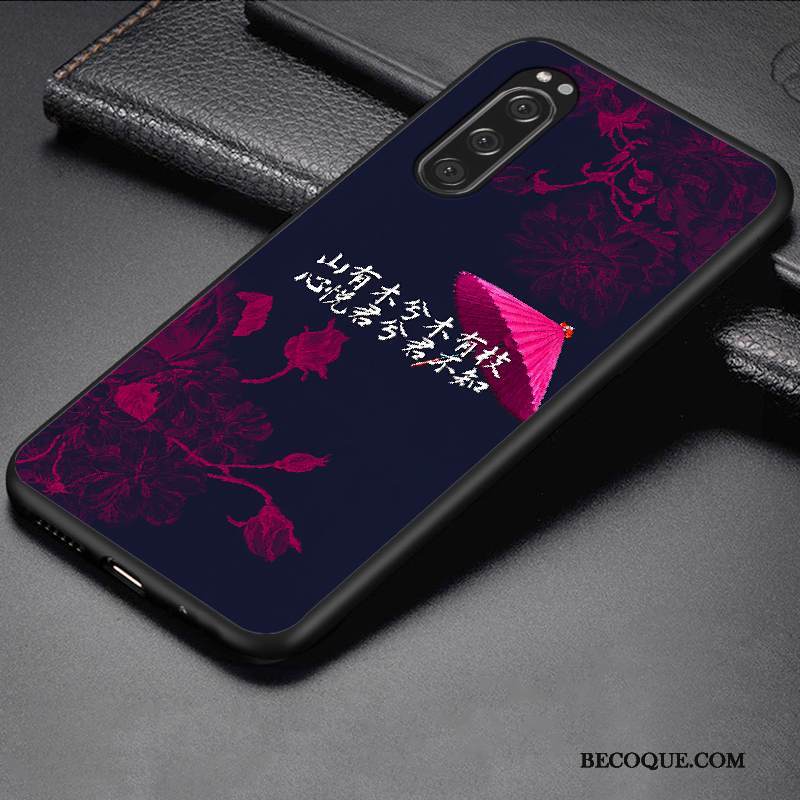 Kuori Sony Xperia 5 Luova Puhelimen Kuoret Trendi, Kotelo Sony Xperia 5 Sarjakuva Murtumaton Tummansininen