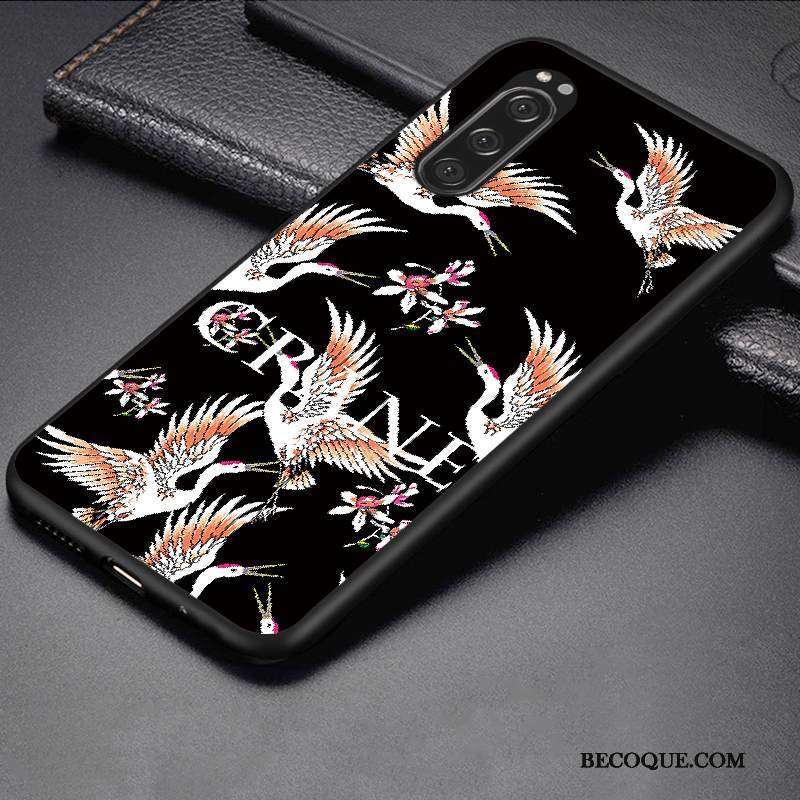 Kuori Sony Xperia 5 Luova Puhelimen Kuoret Trendi, Kotelo Sony Xperia 5 Sarjakuva Murtumaton Tummansininen