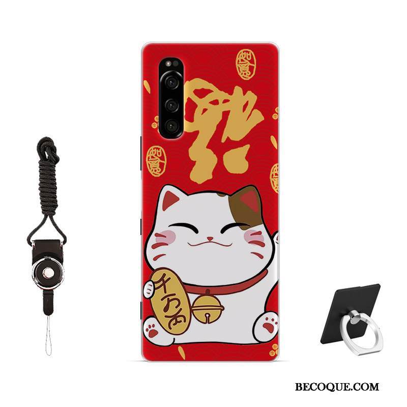 Kuori Sony Xperia 5 Maalaus Jauhe Rakastunut, Kotelo Sony Xperia 5 Pehmeä Neste Malli Liukumaton