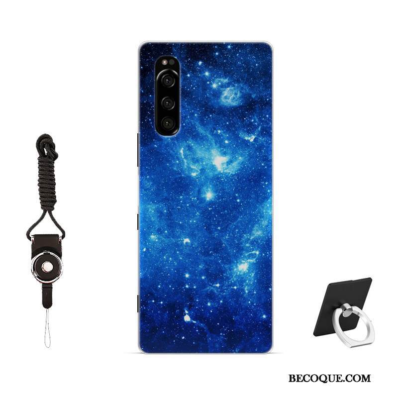 Kuori Sony Xperia 5 Maalaus Jauhe Rakastunut, Kotelo Sony Xperia 5 Pehmeä Neste Malli Liukumaton