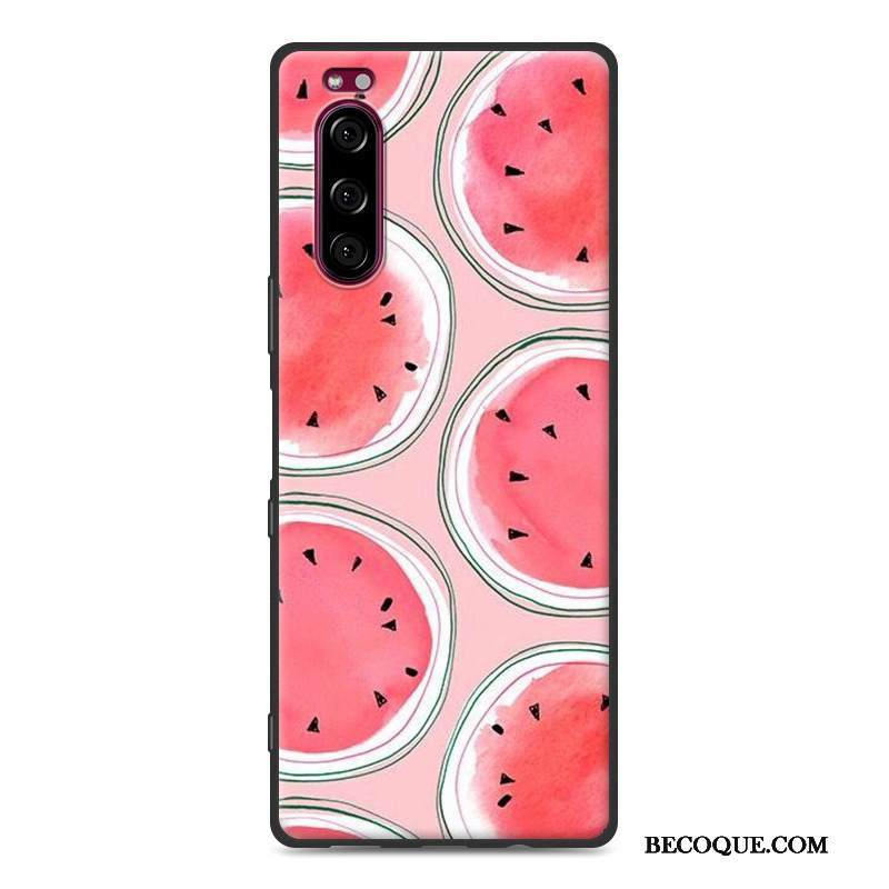 Kuori Sony Xperia 5 Silikoni Maisema Puhelimen Kuoret, Kotelo Sony Xperia 5 Luova Tummansininen Yksinkertainen