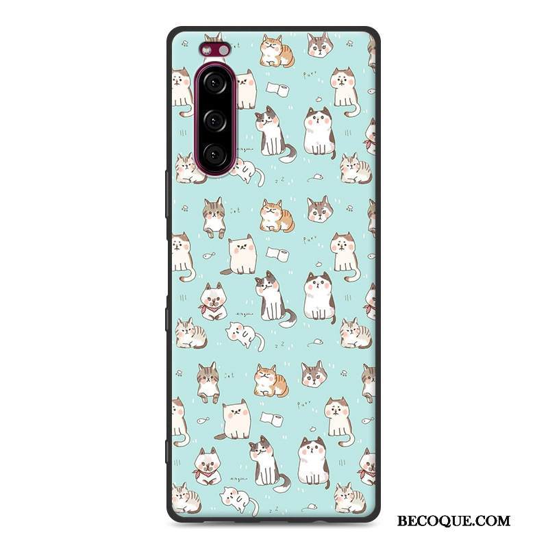 Kuori Sony Xperia 5 Silikoni Maisema Puhelimen Kuoret, Kotelo Sony Xperia 5 Luova Tummansininen Yksinkertainen