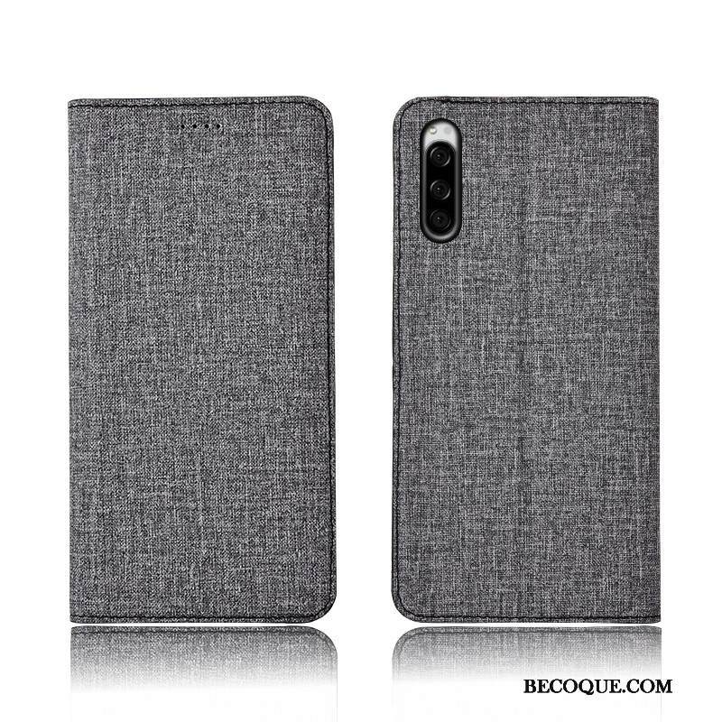 Kuori Sony Xperia 5 Silikoni Puhelimen Kuoret Murtumaton, Kotelo Sony Xperia 5 Kuoret Pellava Uusi