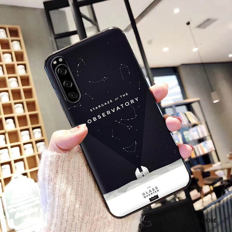 Kuori Sony Xperia 5 Silikoni Yksinkertainen Planeetta, Kotelo Sony Xperia 5 Luova Persoonallisuus Puhelimen Kuoret