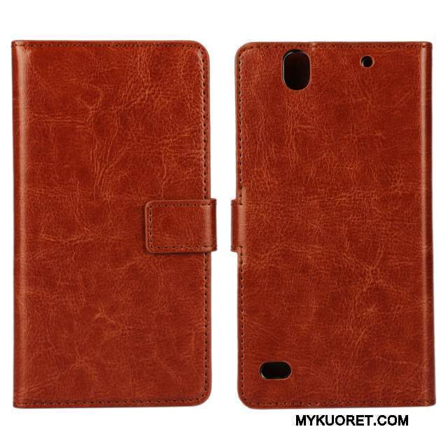 Kuori Sony Xperia C4 Nahka Puhelimen Kuoret Sininen, Kotelo Sony Xperia C4 Suojaus Musta