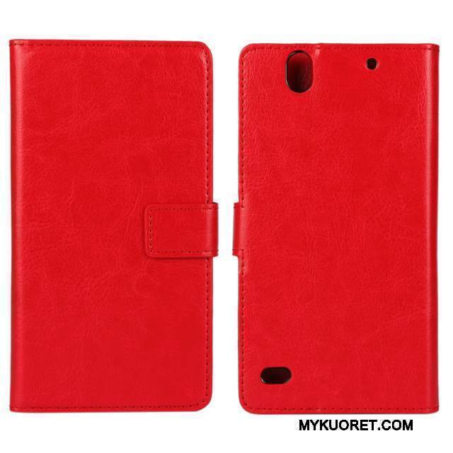 Kuori Sony Xperia C4 Nahka Puhelimen Kuoret Sininen, Kotelo Sony Xperia C4 Suojaus Musta