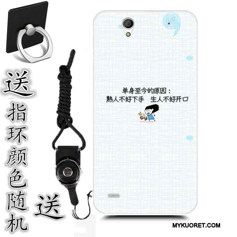 Kuori Sony Xperia C4 Pehmeä Neste Persoonallisuus Puhelimen Kuoret, Kotelo Sony Xperia C4 Sarjakuva Sininen Murtumaton