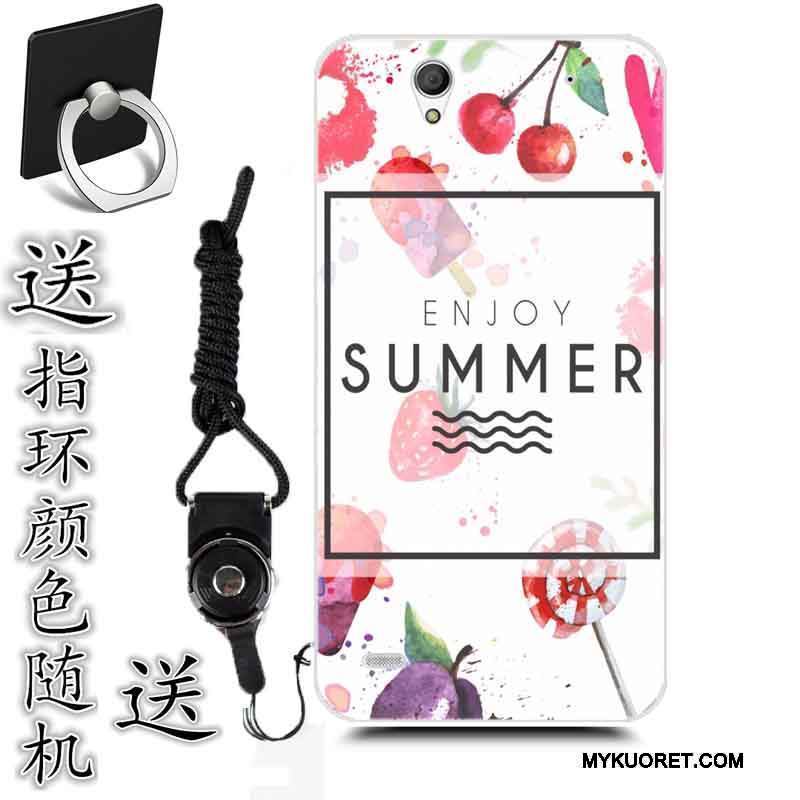 Kuori Sony Xperia C4 Pehmeä Neste Persoonallisuus Puhelimen Kuoret, Kotelo Sony Xperia C4 Sarjakuva Sininen Murtumaton