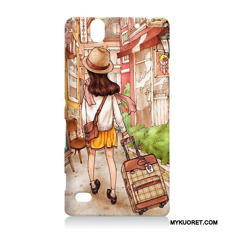 Kuori Sony Xperia C5 Ultra Dual Monivärinen Murtumaton Kova, Kotelo Sony Xperia C5 Ultra Dual Maalaus Puhelimen Kuoret